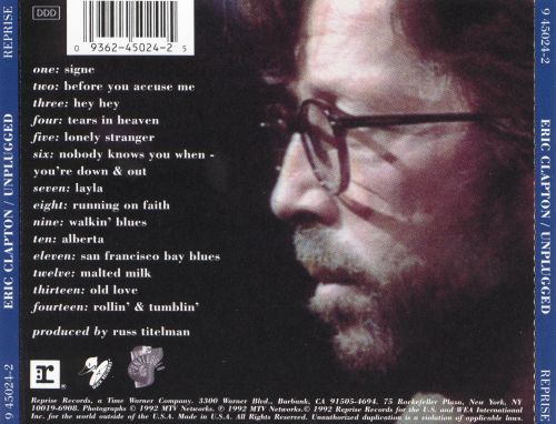 eric clapton unplugged songs